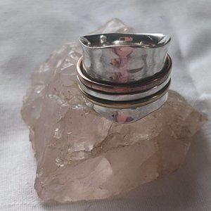 Sterling Silver Spinner Ring Size 6